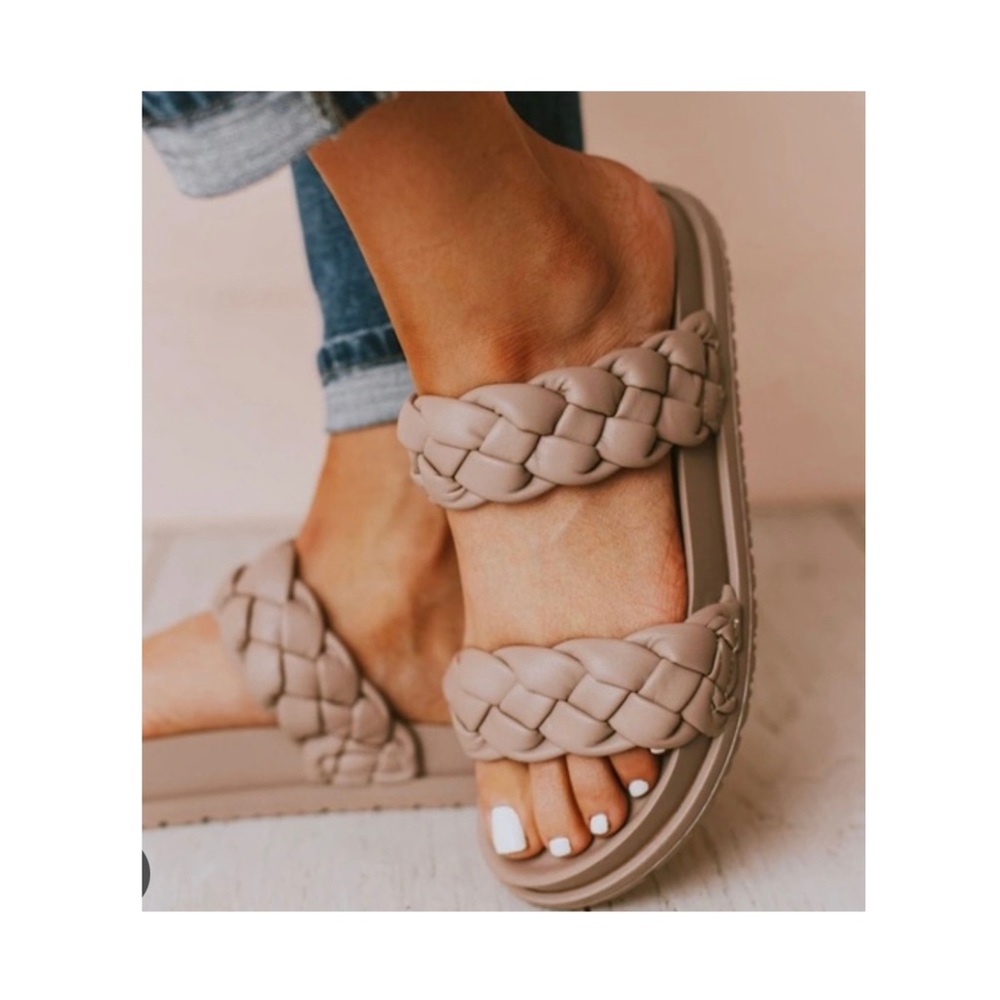 New Arrival! Birch Braided Sandals - Picture 1 of 6